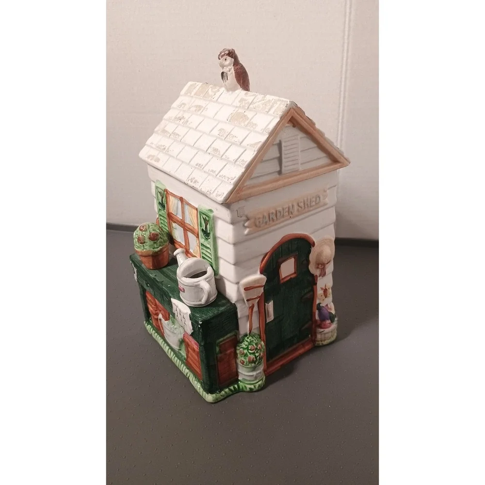 Vintage Fitz and Floyd Potting Shed Cookie Jar